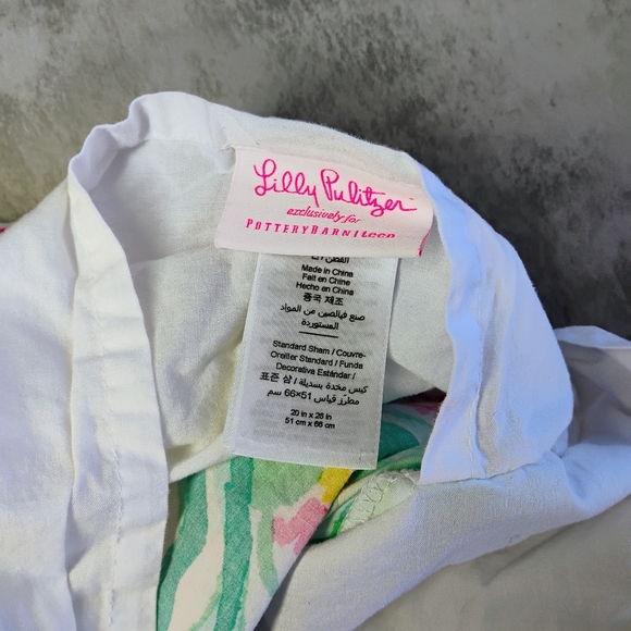 Lilly Pulitzer Pottery Barn Orchid Border Duvet Cover Set King Sized Tropical - Picture 5 of 16